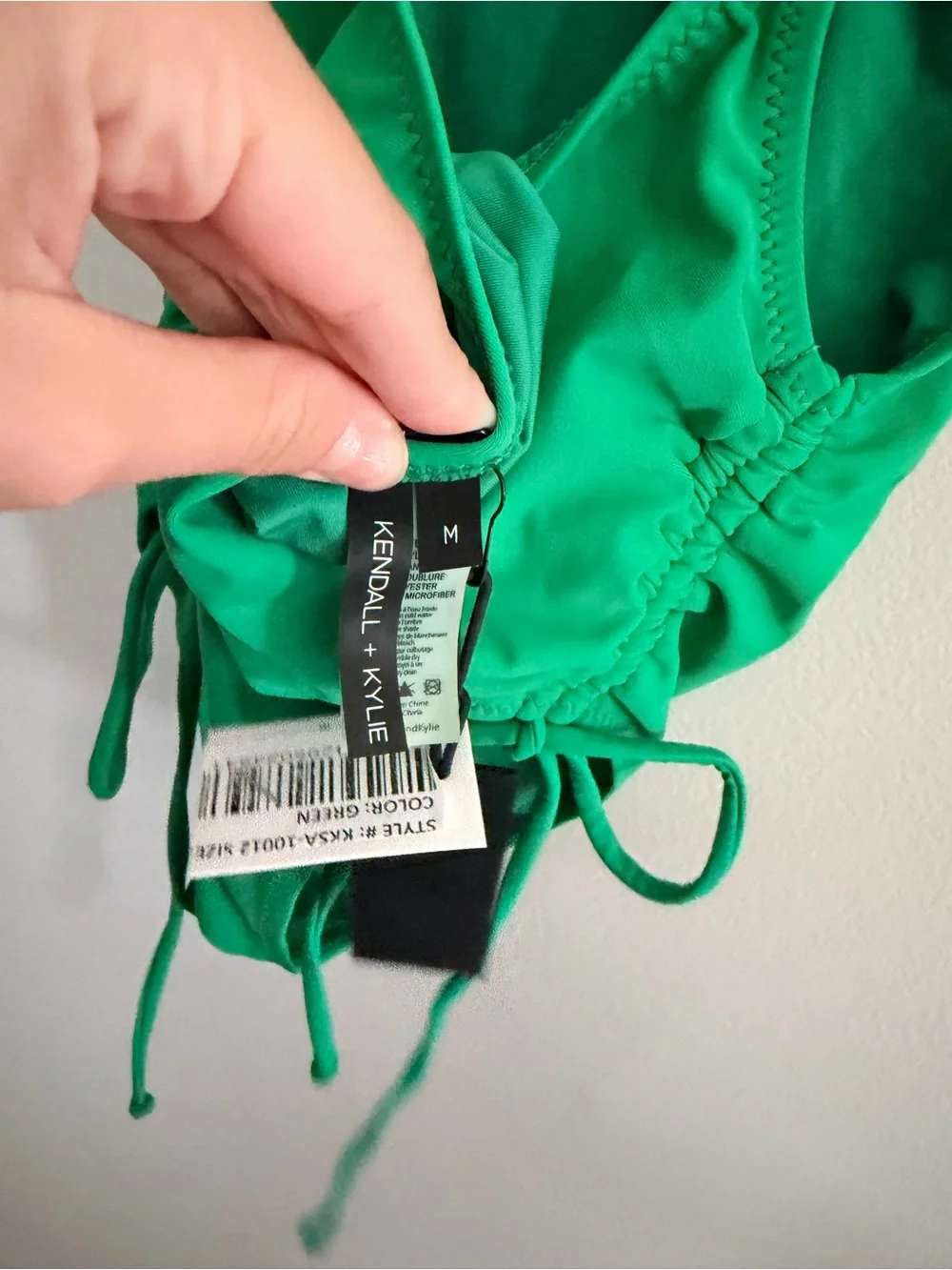 Kendall + Kylie Swimsuit One Piece Side Rouche Tie